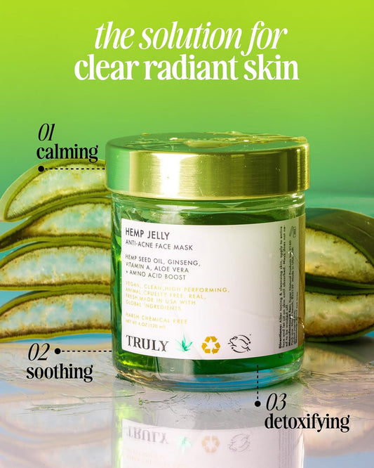 Máscara facial Hemp Jelly Anti‐Blemish Truly