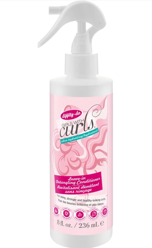 Dippity-Do Kids Acondicionador Desenredante Sin Enjuague para Niñas con Rizos