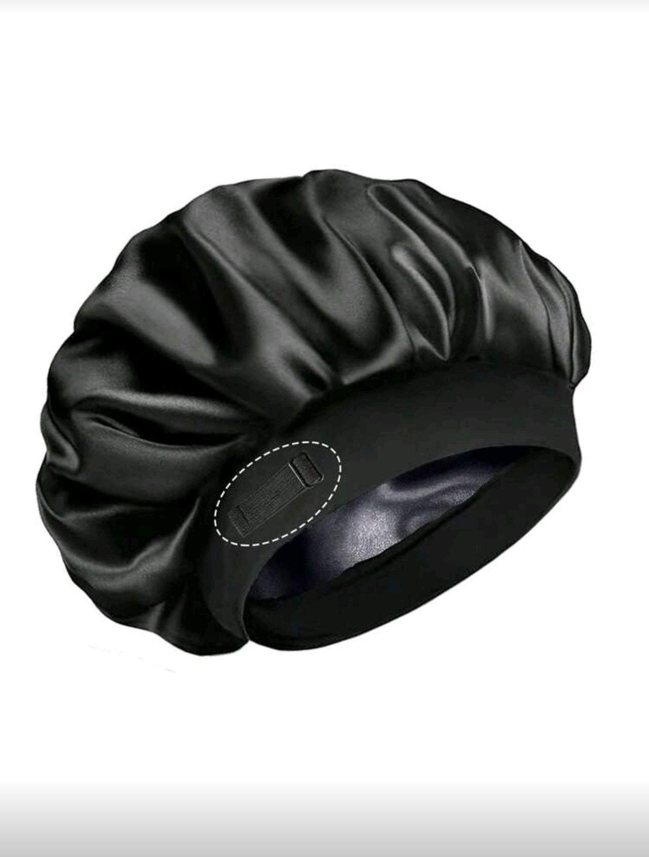 Gorro reversible de satén, gorro para dormir ajustable para mujer
