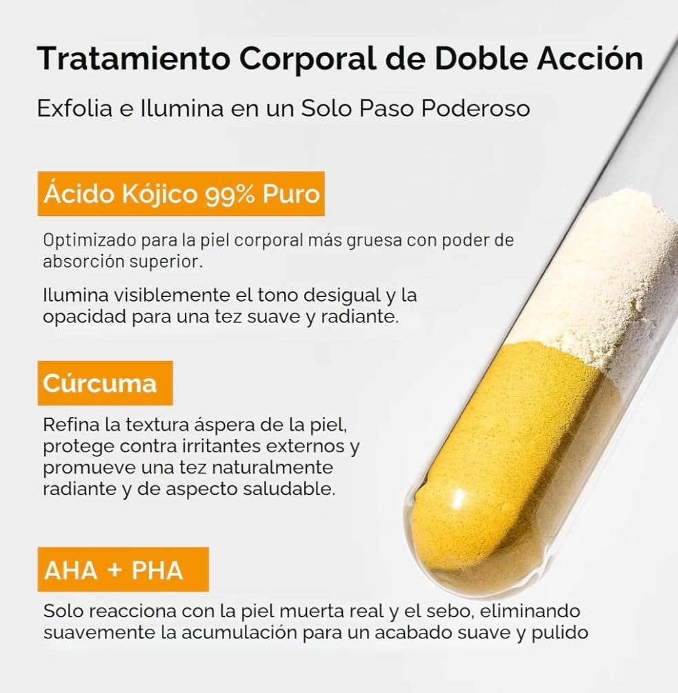 Dr.Melaxin Peel Shot Exfoliante Corporal en Spray con Ácido Kójico y Cúrcuma 200 ml