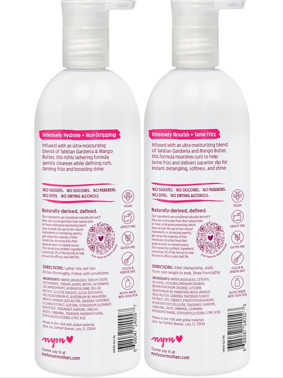 Champú / acondicionador Tahittian Gardenia Flower & Mango Butter Not Your Mothers NYM