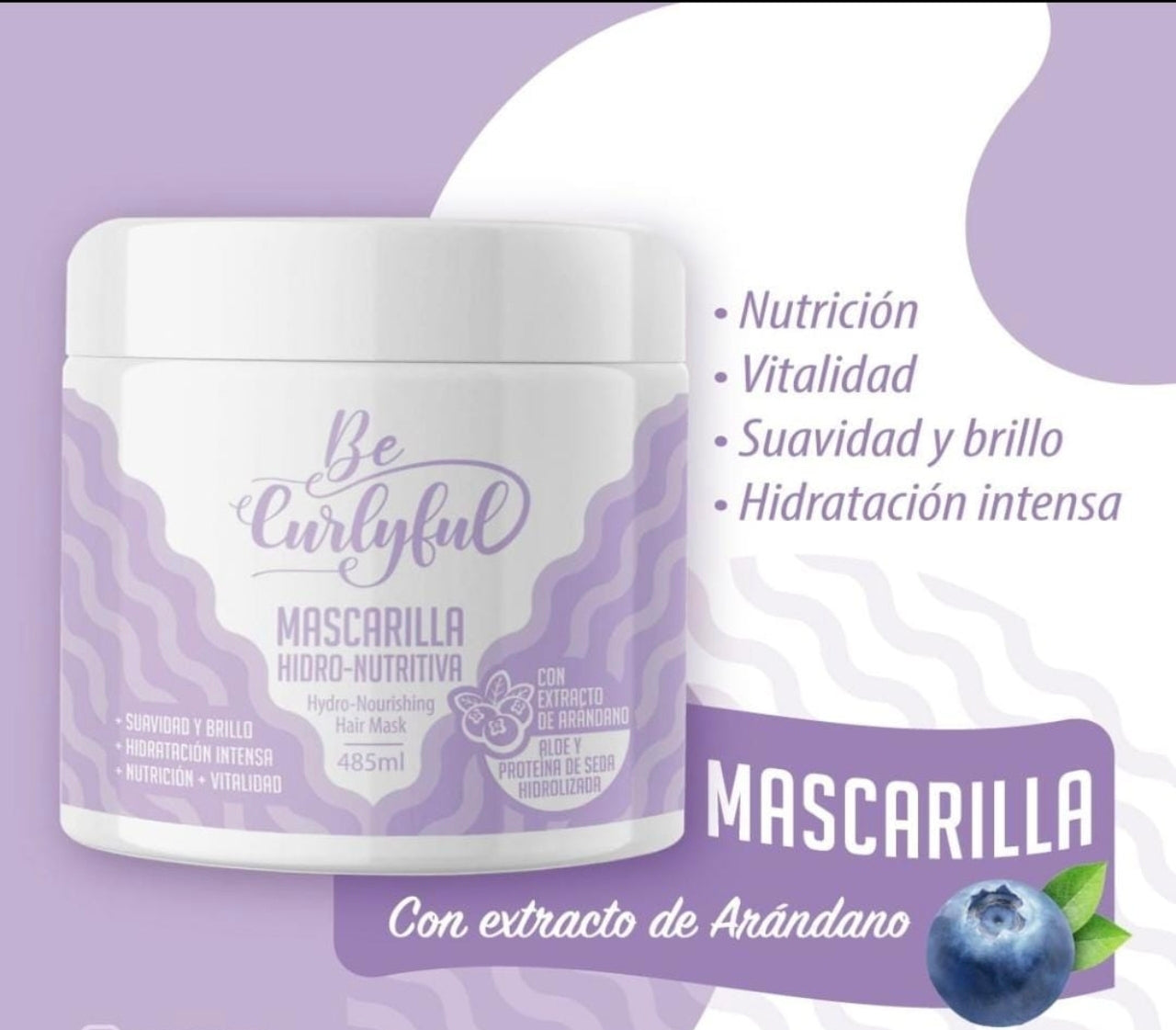 Mascarilla hidratante Be Curlyful