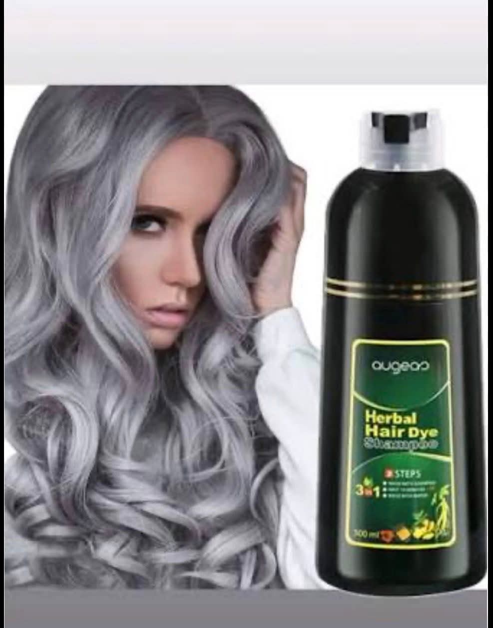 Champú para teñir el cabello instantáneo 3 en 1 de MEIDU, 500 ml