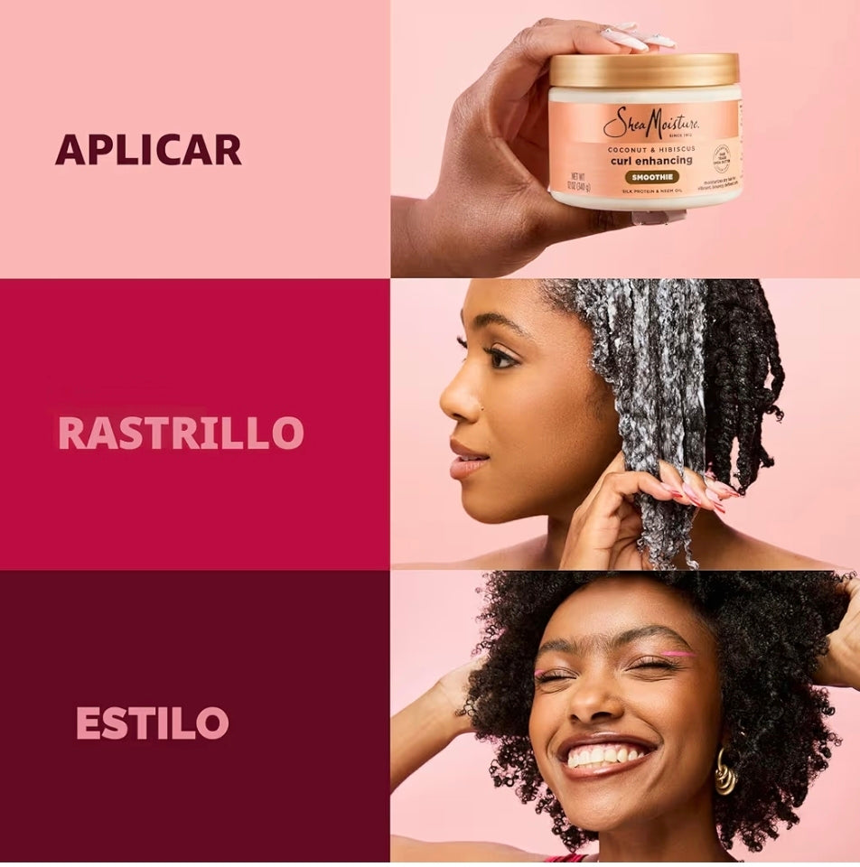 Smoothie Curl Enhancing⁹  Coconut & Hibiscus Shea Moisture