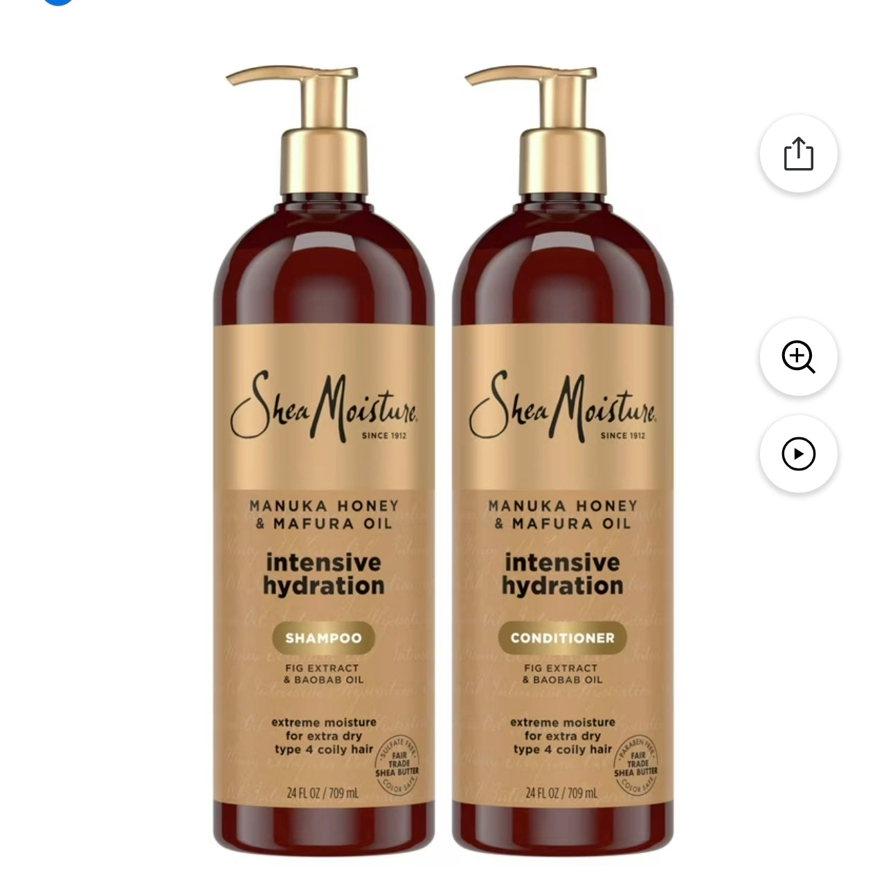 Champú / acondicionador Manuka Honey & Mafura Oil Intensive Hydration de Shea Moisture