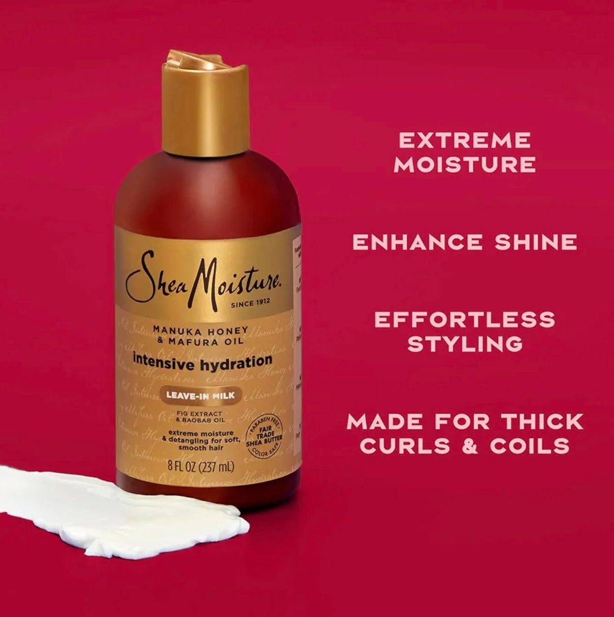 Leave-in Milk MANUKA HONEY & MAFURA OIL INTENSIVE HYDRATION Shea Moisture