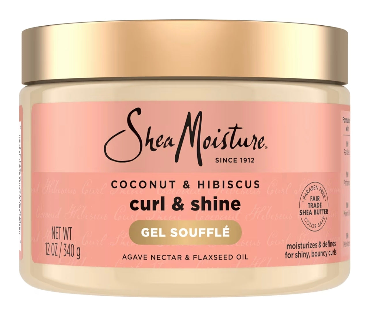 SheaMoisture Gel Rizador Coconut & Hibiscus Curling Gel Soufflé 12 oz (340 g)