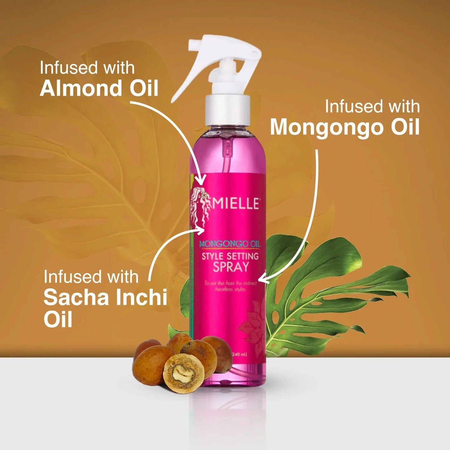 Spray fijador de estilo Mongongo Oil Mielle