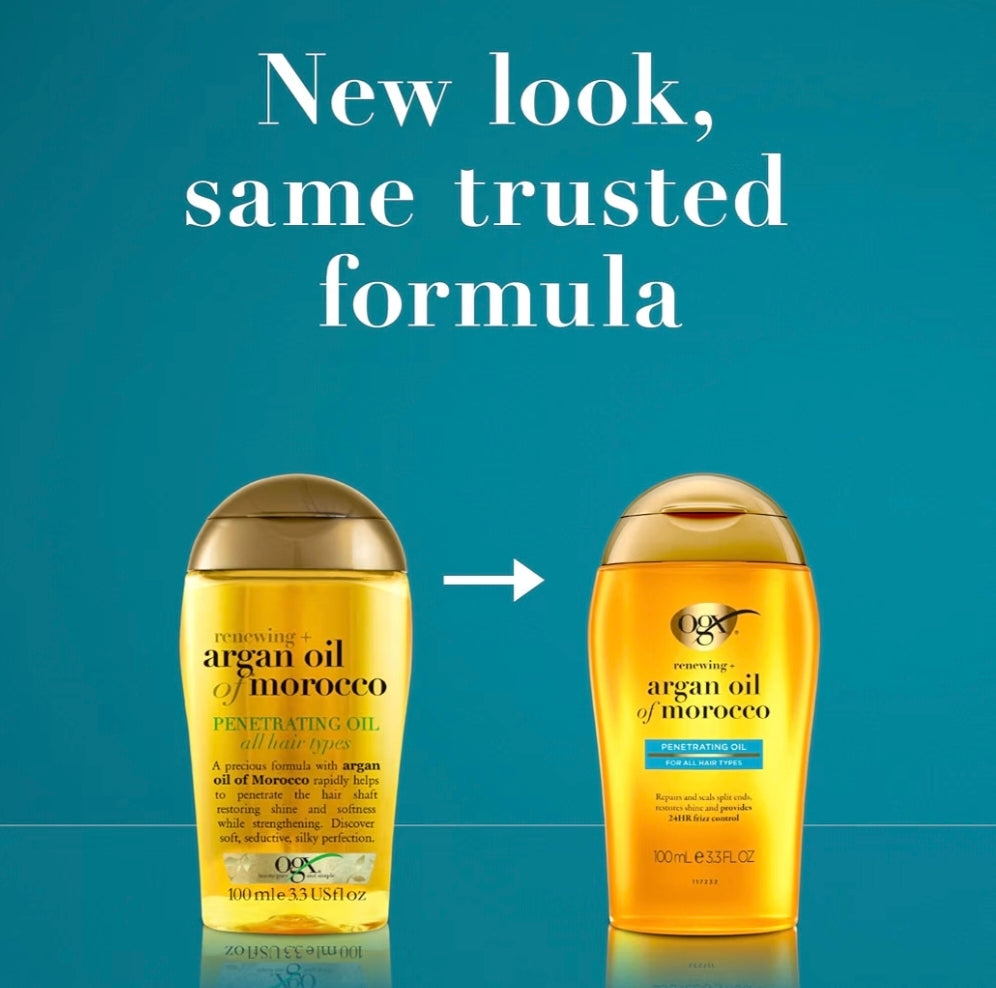 OGX Aceite Renovador de Argán de Marruecos – Tratamiento Capilar Penetrante 100 ml