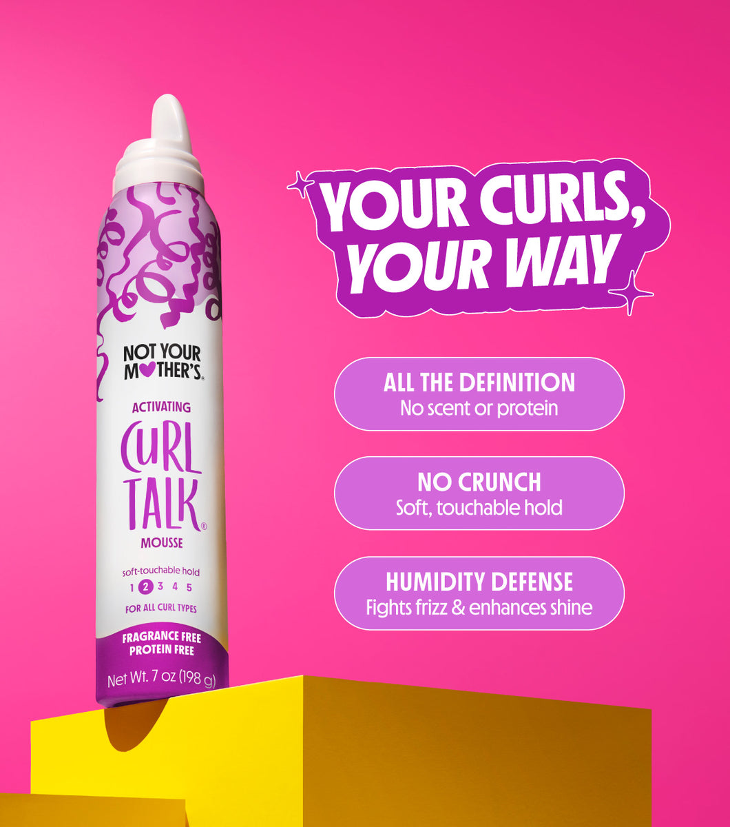 Mousse activadora sin fragancia ni proteínas Not Your Mother's Curl Talk