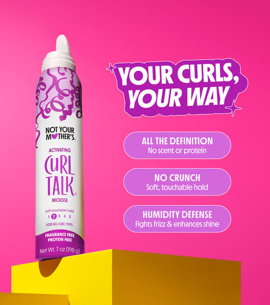 Mousse activadora sin fragancia ni proteínas Not Your Mother's Curl Talk