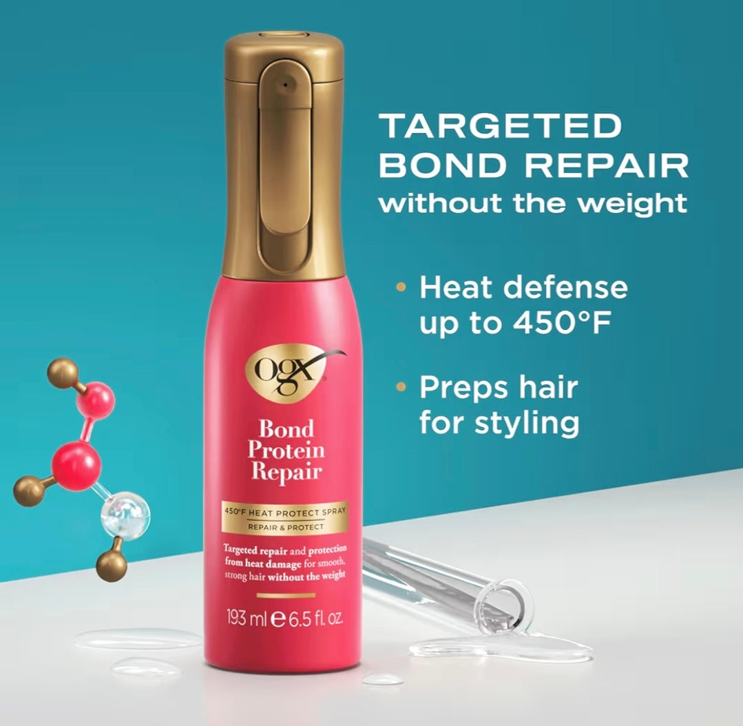 OGX Kit Favorito de Abbey Yung – Reparación y Protección Completa para Cabello Dañado