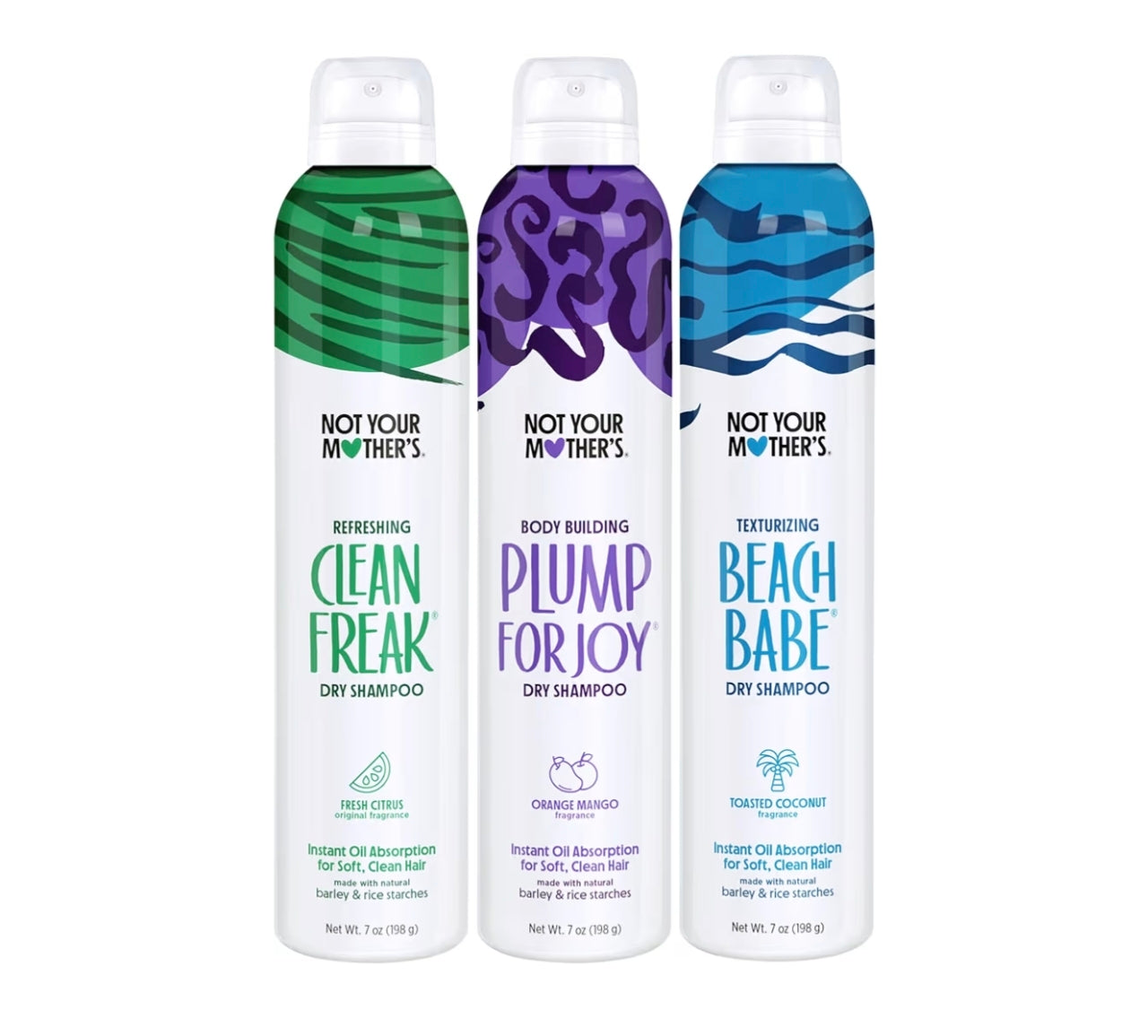 Champú Seco en Spray Signature – Clean Freak / Plump for Joy / Beach Babe – Not Your Mother’s