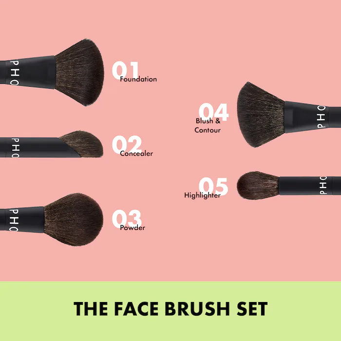 COLECCIÓN SEPHORA 
El juego de brochas para el rostro