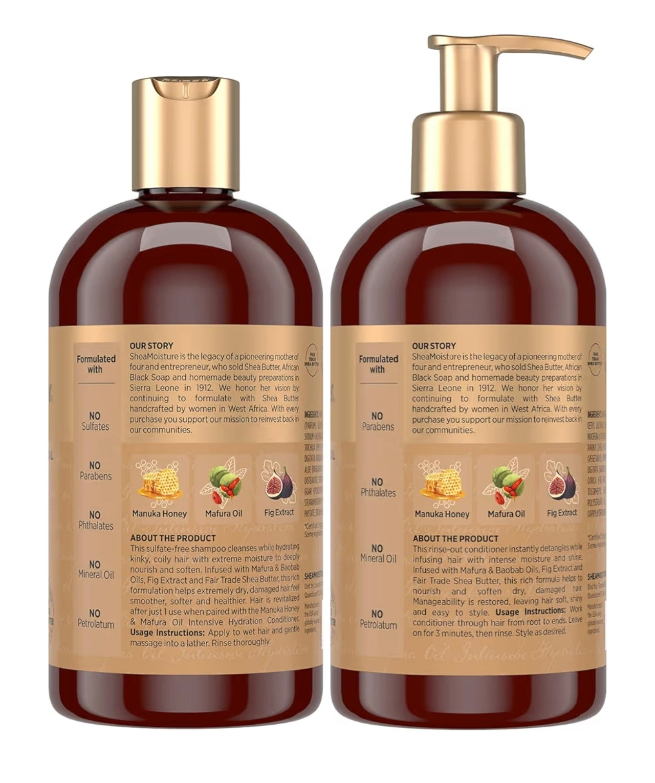 Champú / acondicionador Manuka Honey & Mafura Oil Intensive Hydration de Shea Moisture