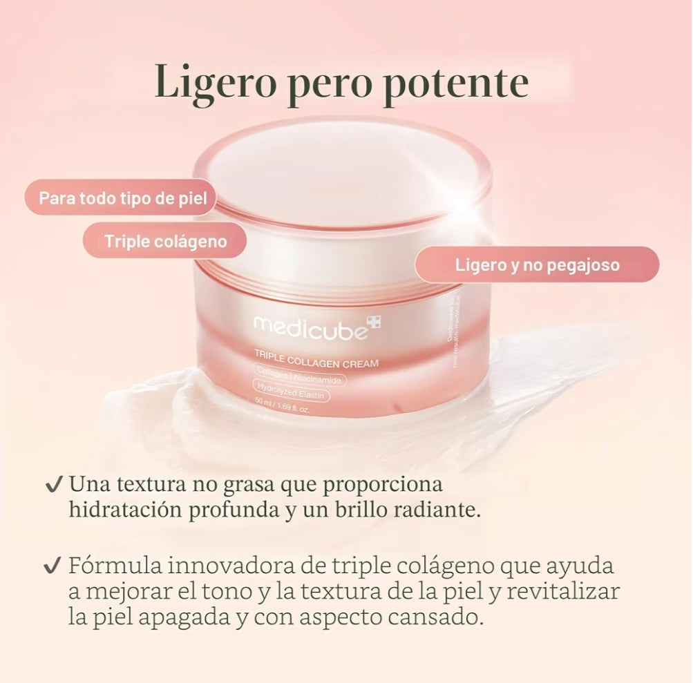 Medicube Triple Collagen Cream – Crema Hidratante y Reafirmante