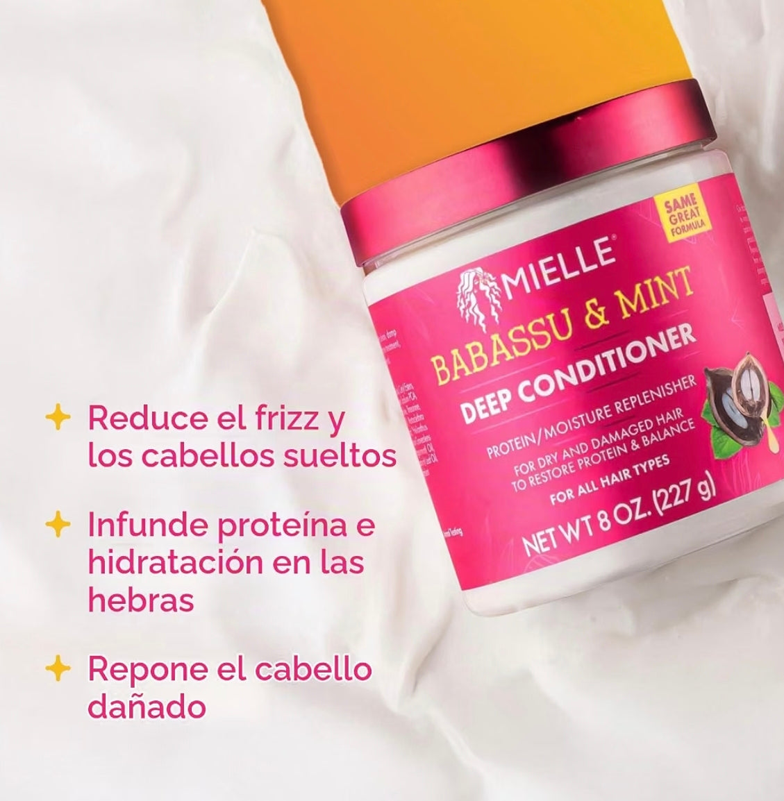 Mielle Organics Babassu & Mint Deep Conditioner – Acondicionador Profundo con Babassu y Menta 8 oz