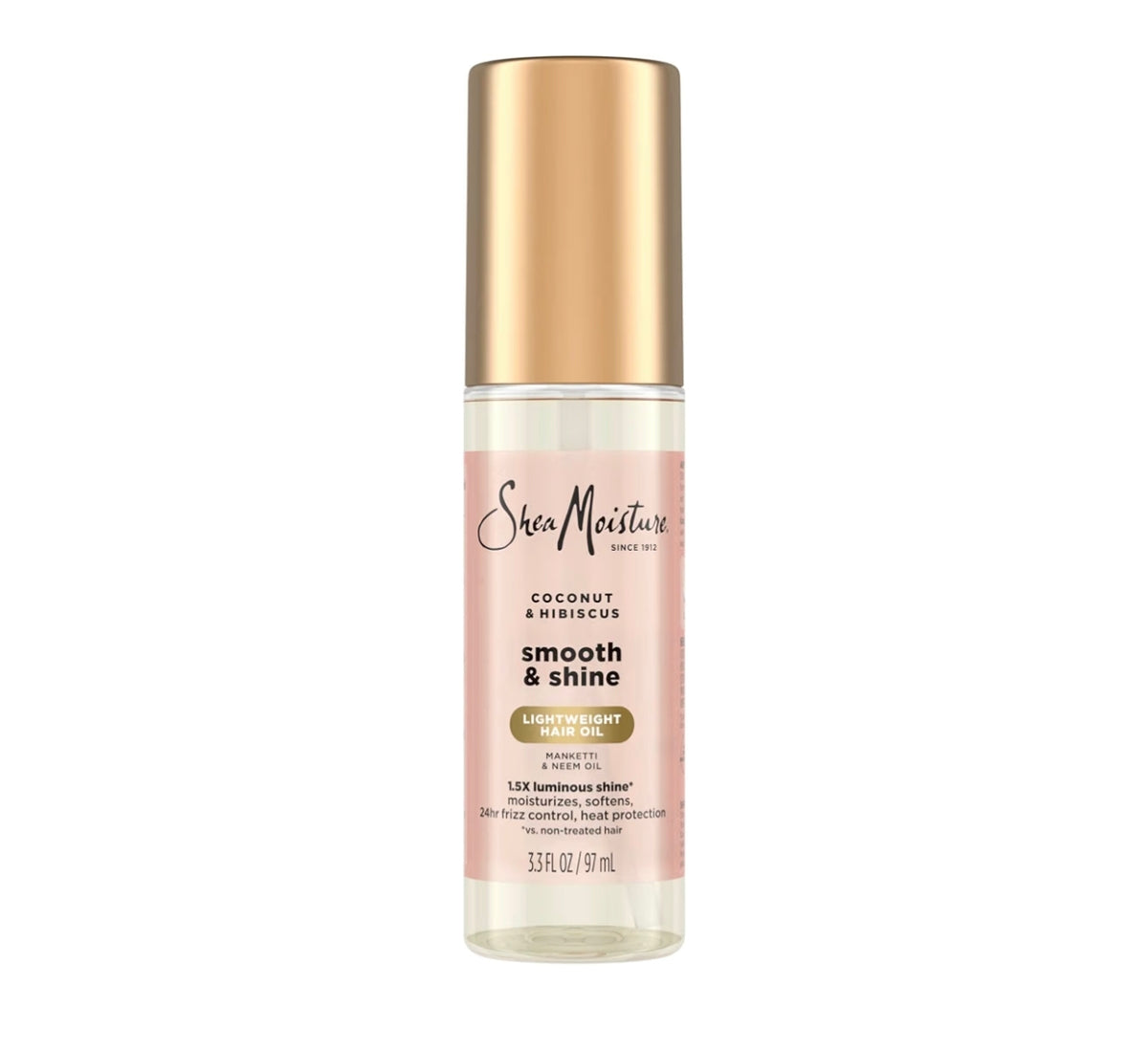 Shea Moisture Aceite Suave y Brillante de Coco/hibisco 3.3oz