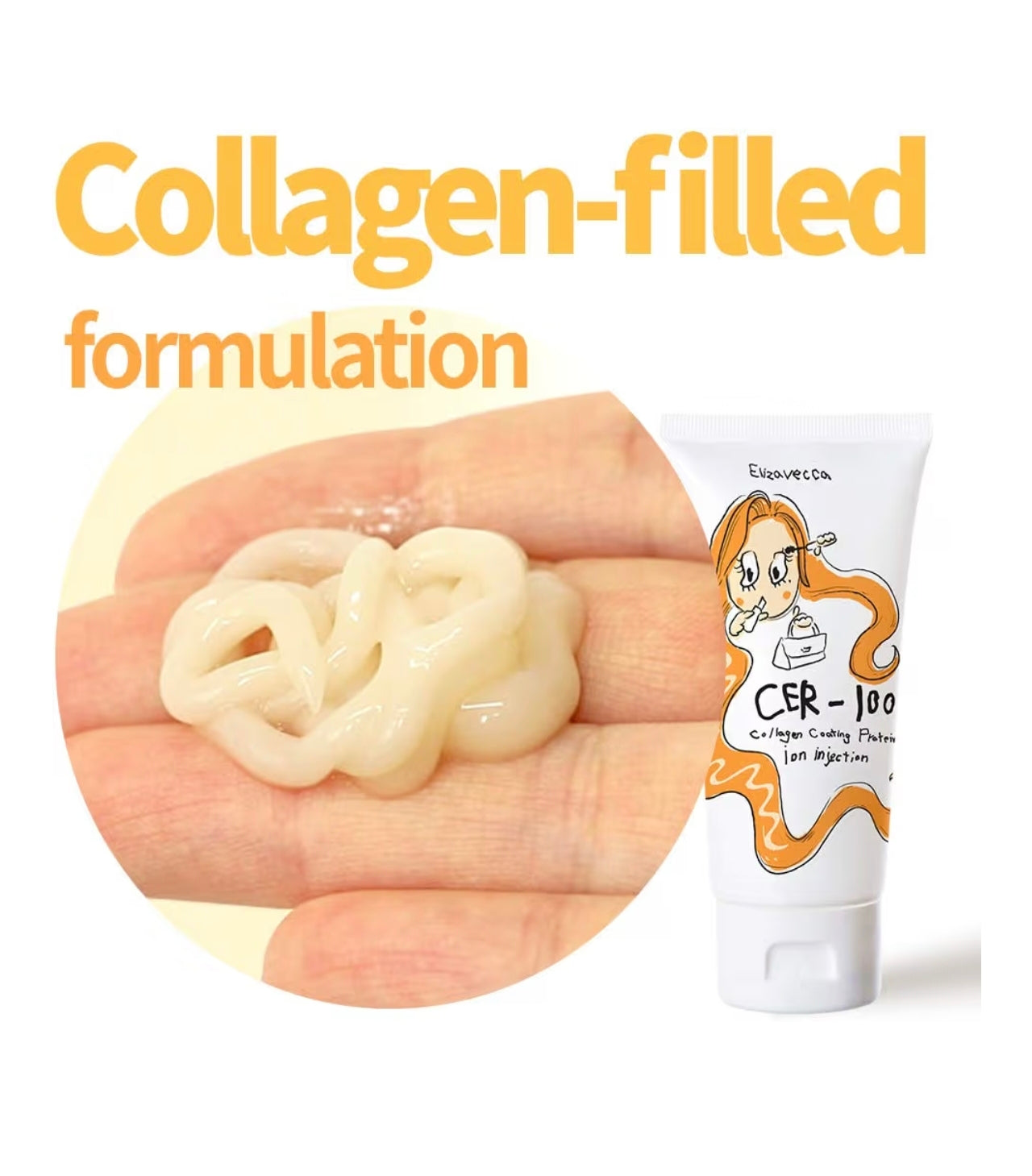 Elizavecca Tratamiento Capilar CER-100 Collagen Coating Protein Ion Injection – 50 ml