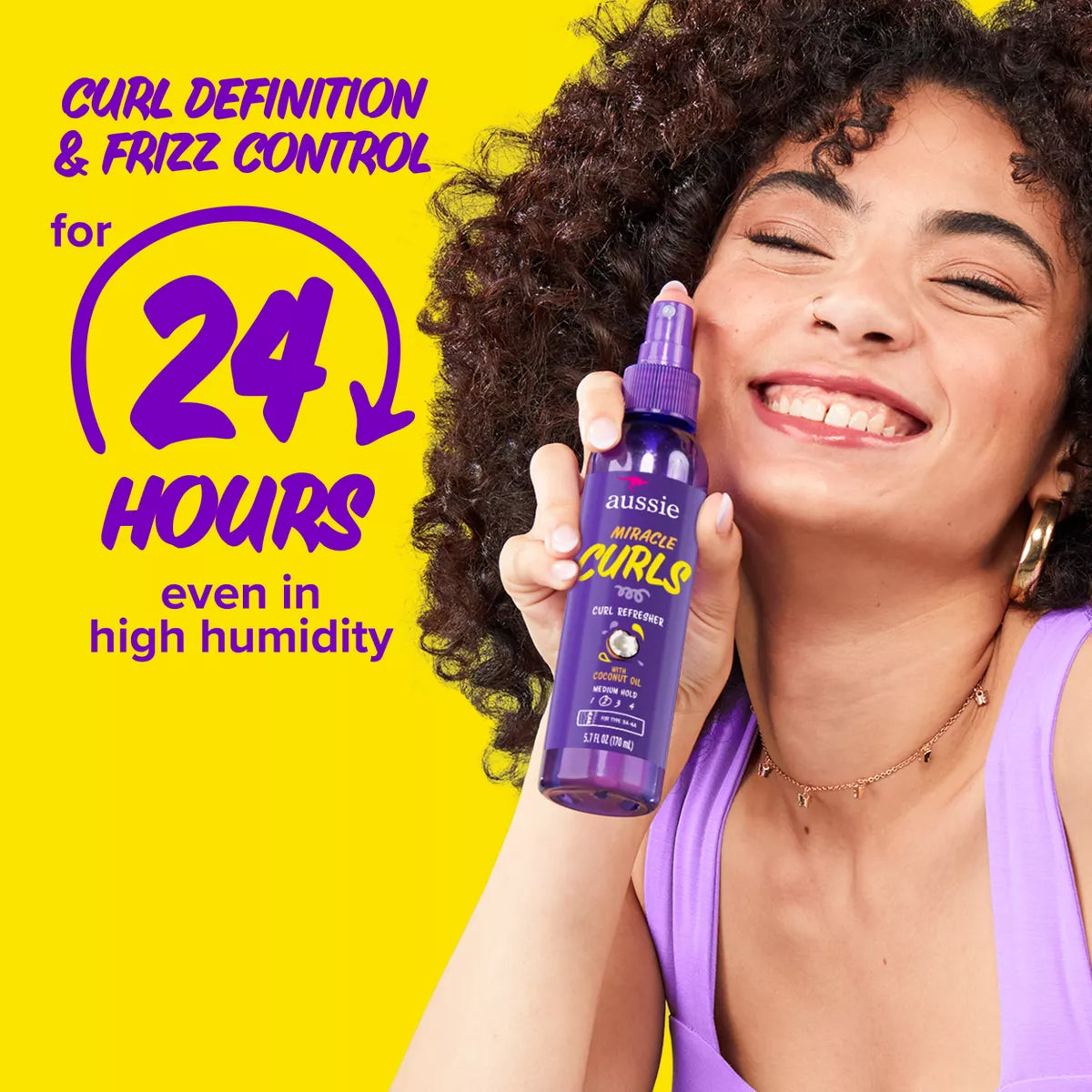 Aussie Miracle Curls Curl Refresher Spray Gel 5.7 oz
