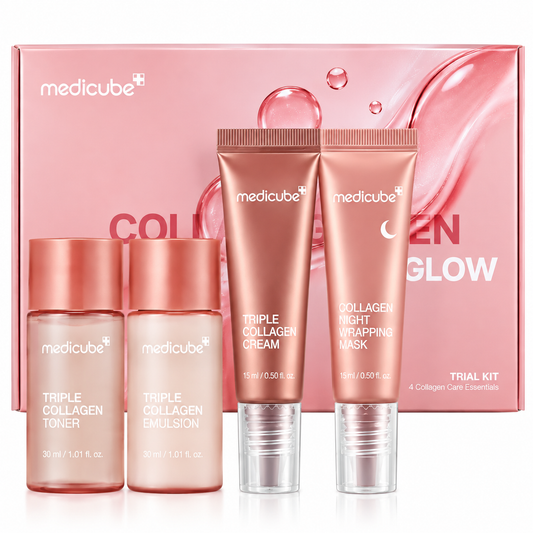 Medicube Glass Skin Collagen Trial Kit | Mini Set de Skincare Coreano