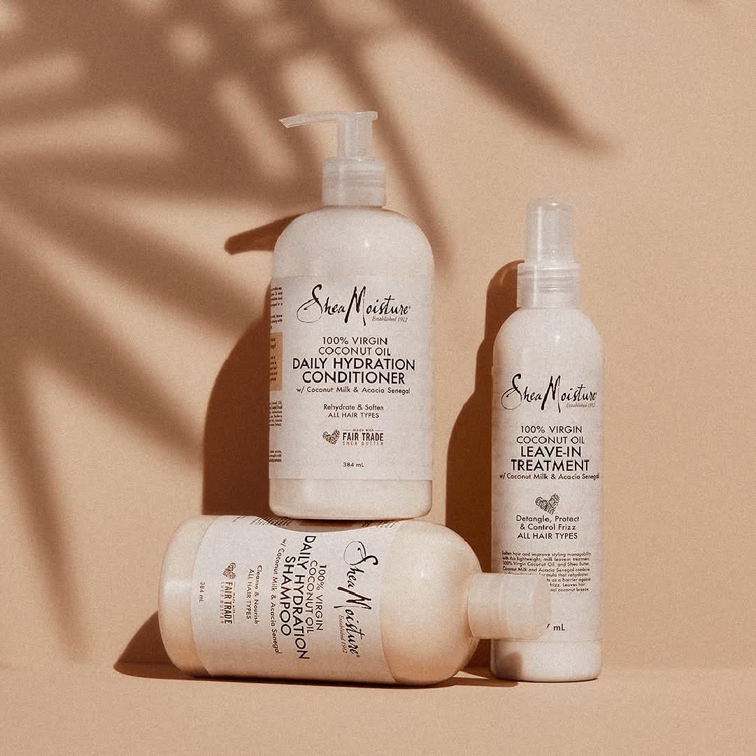 Shea Moisture Champú / Acondicionador 100% con aceite de coco  hidratación diaria