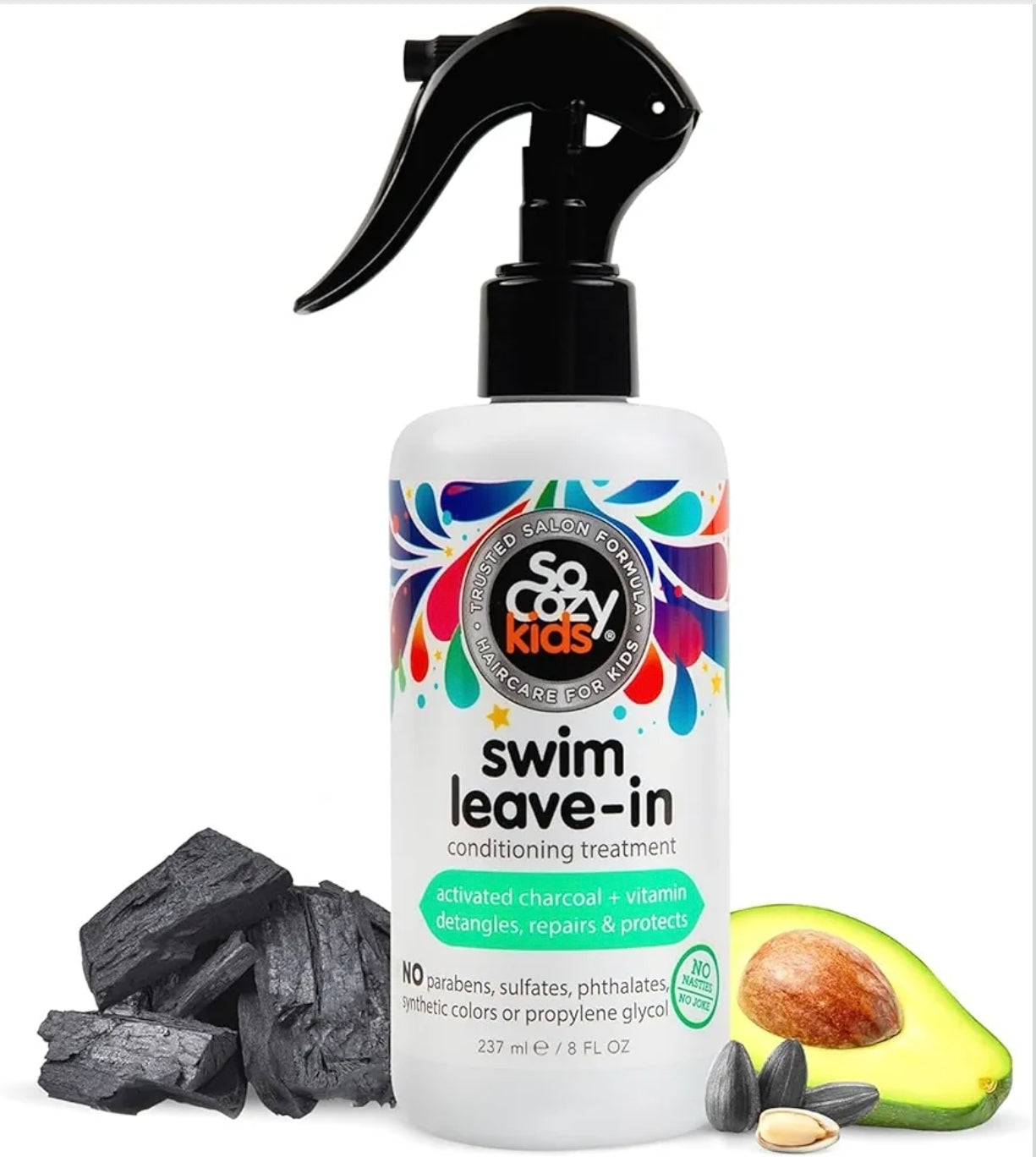 Spray de Natación sin Enjuague para Niños SoCozy – 8 oz