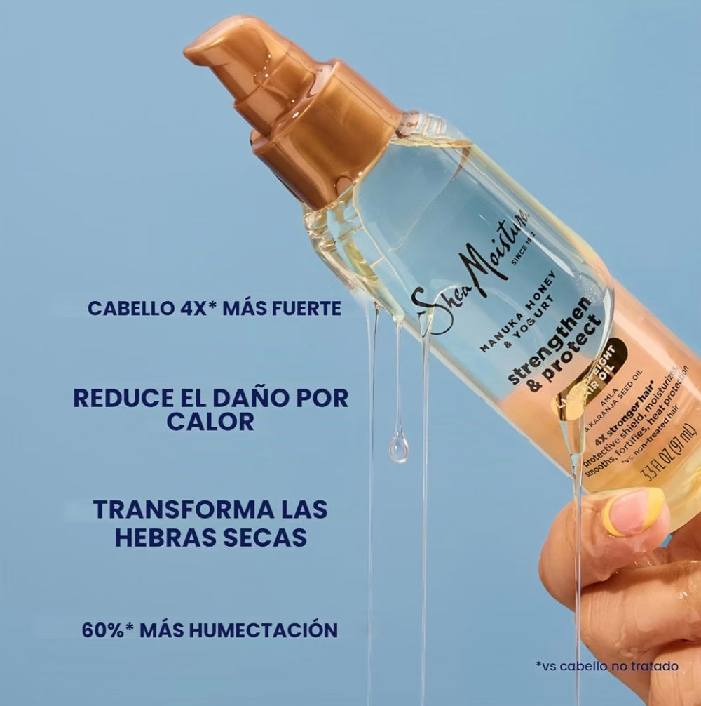 Shea moisture Aceite Fortalecedor & Protector De Miel De Manuka Y Yogur