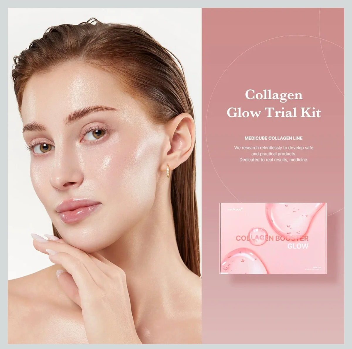 ✨ Medicube Glass Skin Collagen Trial Kit | Mini Set de Skincare Coreano