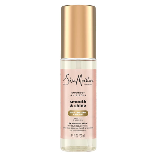 Aceite Suave y Brillante de Coco/hibisco Shea Moisture 3.3oz sin tapa