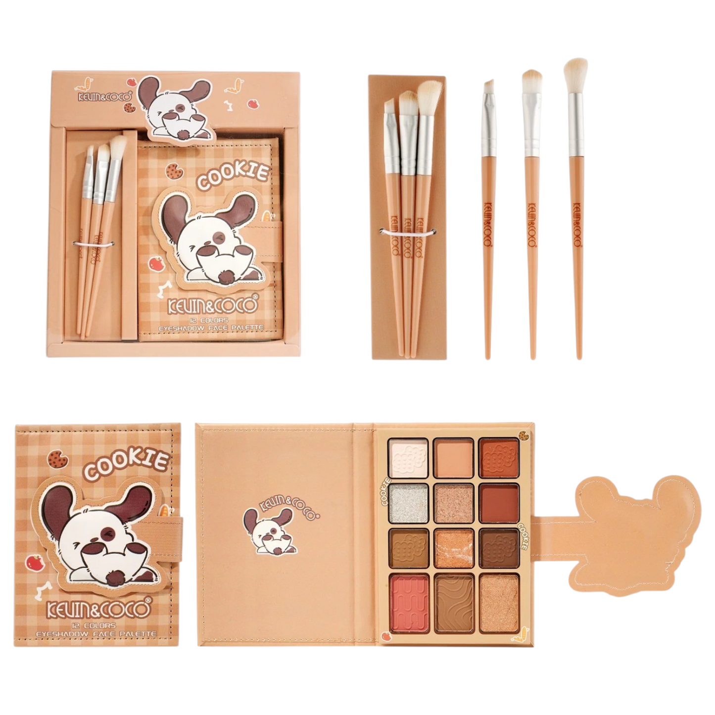 Sombras Kevin & Coco Animal Party 12 Color Eyeshadow