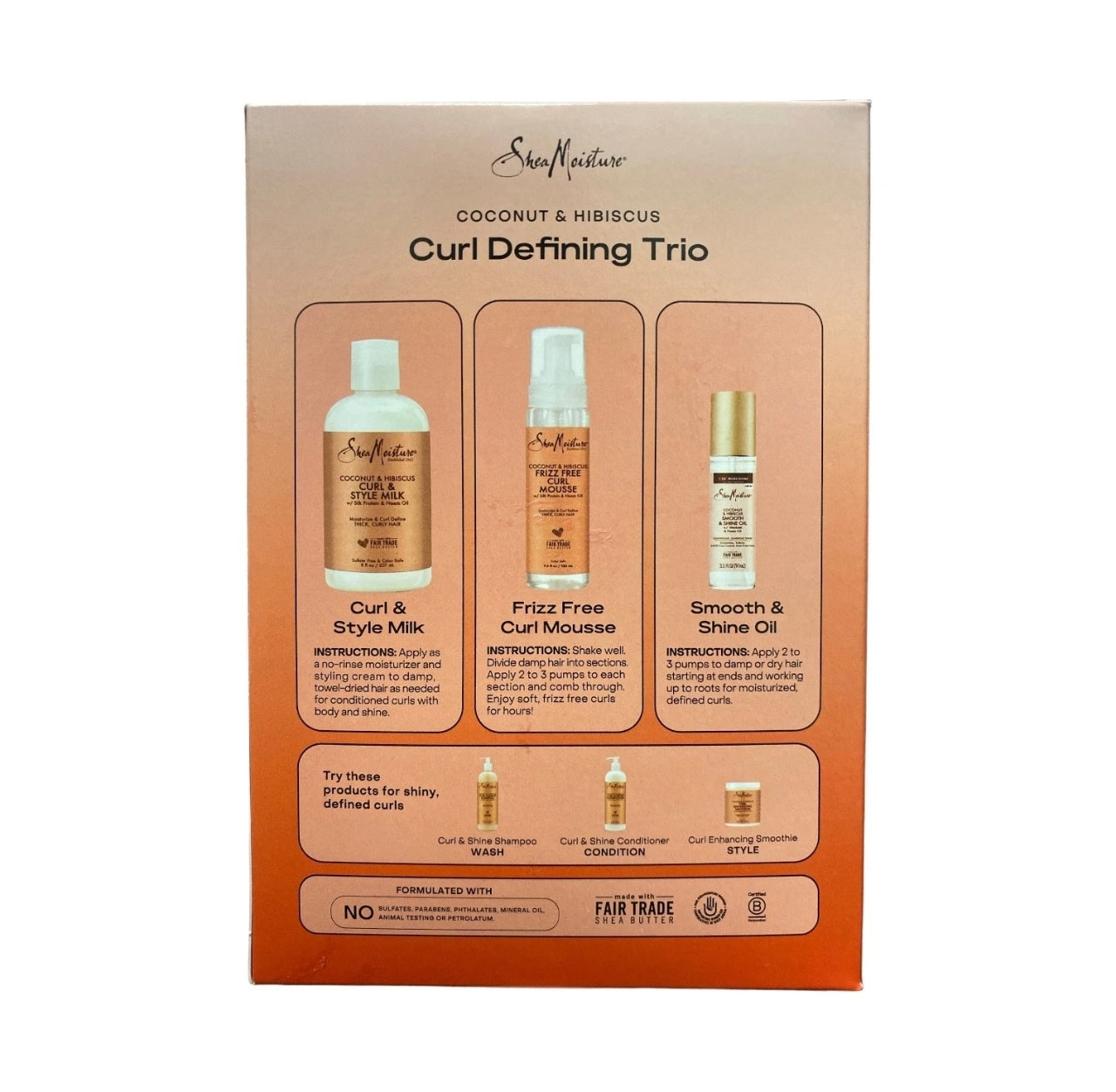SheaMoisture Coconut & Hibiscus Curl Defining Trio Styling Set