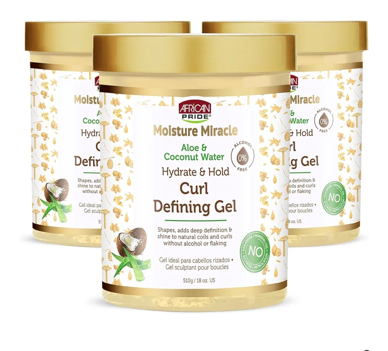 Gel Definidor de Rizos Moisture Miracle Hydrate & Hold – African Pride