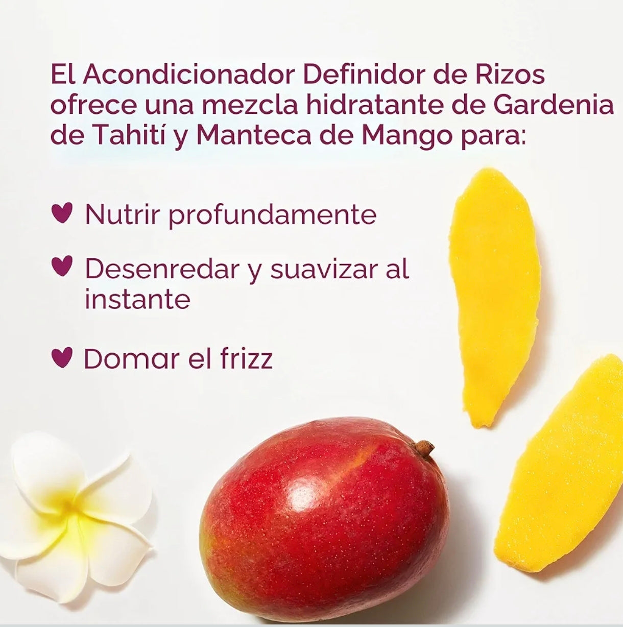 Champú / acondicionador Tahittian Gardenia Flower & Mango Butter Not Your Mothers NYM