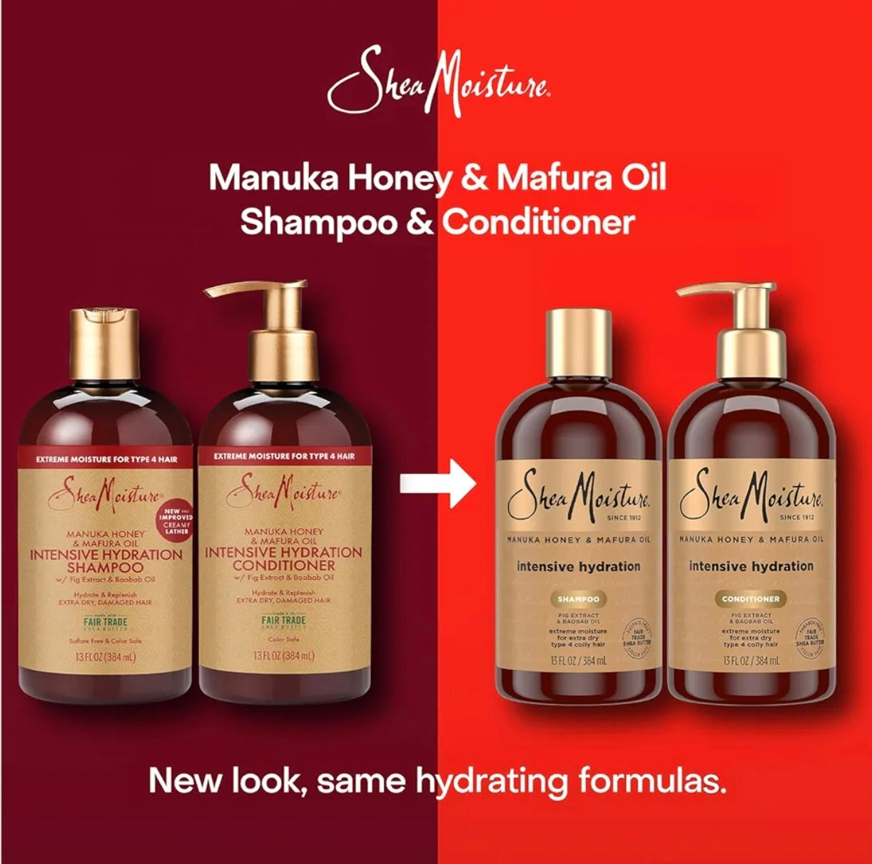 Champú / acondicionador Manuka Honey & Mafura Oil Intensive Hydration de Shea Moisture