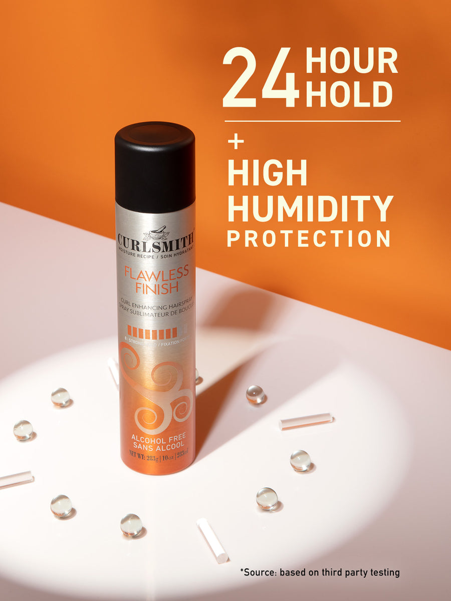 FLAWLESS FINISH HAIRSPRAY -Fijación Fuerte- STRONG HOLD CURLSMITH