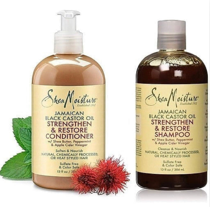 Champú /
Acondicionador Jamaican Black Castor Oil Shea Moisture 13 oz